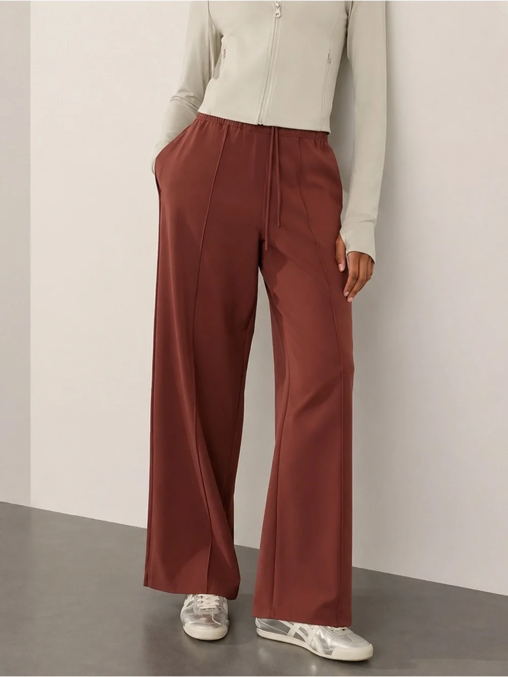 Athleta 2024 Endeavor Relaxed Wide Leg Track Pants - Picture 1 of 6